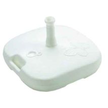 Gerimport - Sonnenschirm Sockel 16 L Farbe: White 44x44x12cm Ipae Progarden