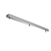 Bonetti Illumina - Schiene - Rechteckige Mehrkabelrosette Aus Verchromtem Eisen Mit 3 Löchern - L.70 X 5 - Bl291-bin3-dm70-cr