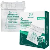 6pz Sacchetti Aspirapolvere Folletto Vk 135 Vk 136 In Stoffa