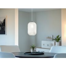 Fan Europe - Pendelleuchte Ashford Relief Kristall Klarglas Transparent Klar, Ø 20cm