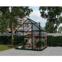 Palram - Canopia Mythos Invernadero De Jardín Policarbonato Doble Capa 186x185x208 Cm Verde