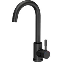 Grifo De Lavabo Steiner Kate Negro Mate 320 Mm Alto
