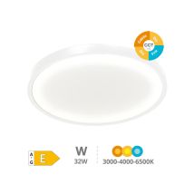 Led-deckenleuchte 'belair' (32w 3cct 3520lm) Ip44/ik4 Ø230x25mm Weiße Farbe