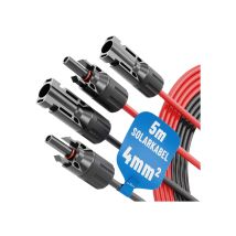 Solarkabel-set 910002, Mc4, 2x 5 M, 4 Mm² - Absina