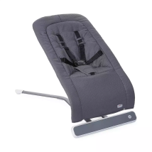[neuwertig] B-ware Chicco Wippe Babywippe Rhytmn Sound Kinderwippe Moon Grey Wippe Babymöbel
