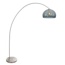 Lampada ad arco Solva in acciaio e plastica - Diametro 38 cm, Altezza 185 cm - MEXLITE
