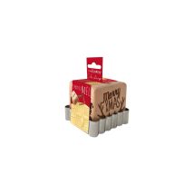 Tampone Per Biscotti In Legno 5 Decorazioni + Stampino - Natale - Scrapcooking