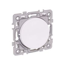 Eur’ohm 60203 White 10 A Toggle Switch With Light Or Indicator Square