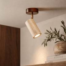 Spot De Plafond – Noyer & Travertin - Akari