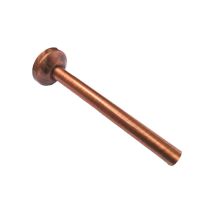 Tubo Diritto Bronzato Con Rosone Ø30 X 250 Mm
