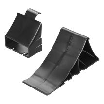 Unterlegkeil schwarz aus Kunststoff – stabiler Halter für Fahrzeuge – 341343