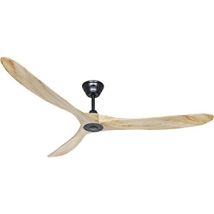 Ventilador De Techo Casafan 318018 Eco Genuino 180cm Madera Maciza Natural/negro Mate