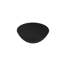 Lavabo Negro Mate Con Instalación Sobre Encimera Y Dimensiones 416x155 Ercos Musa Blcernmusa0001 Negro Mate