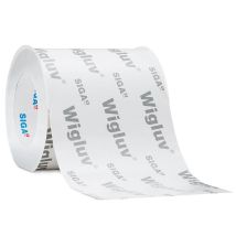 Wigluv 150 – 150mm x 25m – diffusionsfähiges Klebeband für Unterdach- und Fassadenplatten – hohe Klebkraft bei Kälte und Hitze
