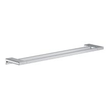 Hansgrohe Addstoris Bathroom Double Towel Rail Chrome Wall Mounted Modern 648mm