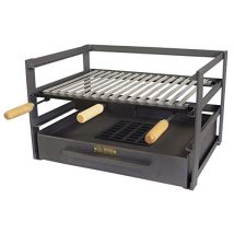 Imex El Zorro 71482.0 cassetto Barbecue Con Griglia, Nero, 72 x 41 x 35 cm