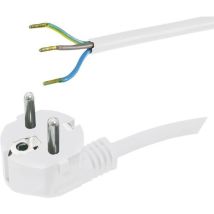 HAWA Strom Anschlusskabel 5,00 m PVC-Winkel-Schutzkontaktstecker Typ B1 Schutzklasse I IEC 884-1