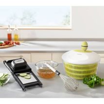 Leifheit Trend Centrifugadora De Ensalada 4 L Blanco Verde De Plástico Tapa Con Bloqueo Cesta Perforada