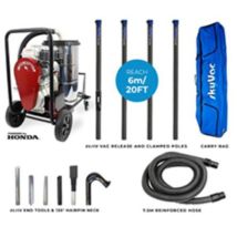 SkyVac – Interceptor Wet & Dry Vacuum Cleaner – Honda Engine – 40ft Reach – Carbon Fibre – Powerful Suction