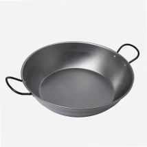 Plato de paella alto de metal 60 cm – Acero – 2 o 4 asas
