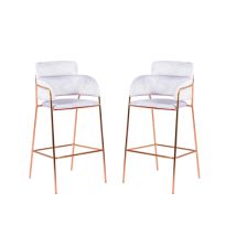 Nest Dream - Lot De 2 Tabourets Design - Cruiser - Gris