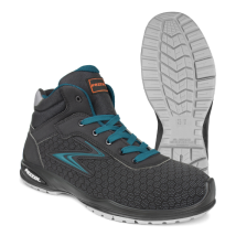 Chaussures De Travail Hautes Pezzol Emerson S3 Src N.47 Chaussures De Se'curite' Pu Tek Respirantes Et Imperme'ables Fabrique'es En Italie Nero + 