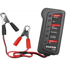 Eufab – Probador de batería automotriz – Control de carga y arranque – Herramienta de diagnóstico