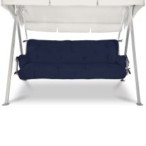 Cuscini Per Dondoli E Altalene Da Giardino Flair Hs - 2 Braccioli E Un Soffice Cuscino Grande Blu Scuro - Beautissu