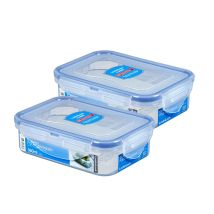 Lock&lock - 2x Locknlock Vorratsdose Dose Mit Deckel - Transparent