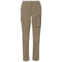 Damen Activehose – Regular Fit – 90 % Polyamid, 10 % Elasthan – Khaki – HAKRO