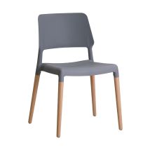 Riva Chair Grey – Contemporary Design – Self Assembly – 54 x 55 x 81 cm – Pack of 2