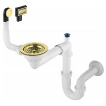 Sifón Compacto Deante Space Saver Dorado Cepillado
