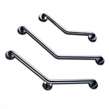 32 Maniglione Angolare - Acciaio Inox - 2 Punti Di Fissaggio 400x400mm Lunghezza 400x400mm