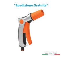 GF Garden – Pistola da irrigazione media portata 3 getti in metallo anticorrosione – Portata massima 20 l/min – Codice prodotto 8000-3902