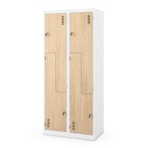 Umkleideschrank Julia, 800 X 1850 X 450 Mm, Eco Design: Weiß/sonoma-eiche