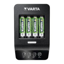 Varta Lcd Ultra Fast Charger+ Con 4 Batterie 2100mah Aa + 12v