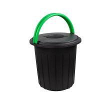 GIOSTYLE – Eco Lösung Abfallbehälter mit Deckel 16L – Mülltrennung – Papier, Glas, Restmüll, Plastik, Biomüll