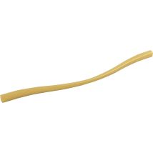 Möbelgriff Fluid La 288/320, Geschwungener Designer Griff Für Kommoden Und Küchenschränke, Zinkdruckguss Gold Matt - Estamp