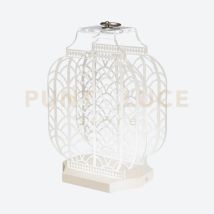 Lampada Da Tavolo Grande Wireless Atena Led 4200°k / 24 Volt - 12 W/mt Intensità Dimmerabile Avorio