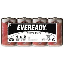 Eveready Shd Batteria Torcia (d) Zinco Carbone 1.5 V 4 Pz.