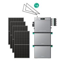 Zendure Solarflow 2400 Pro - Batterie Solaire 2400w Ac, Pv 4800w, 2.4-16.8kwh, Plug & Play, Ip65, Tesla/pompes À Chaleur. Avec 2xab3000l (5.76 Kwh), 