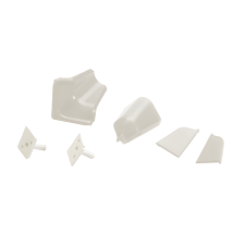Set Von Zubehör Für Eckregale Weiß - Außenecke, Innenecke, Endstücke - Verschiedene Farben