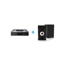 Hi-fi-verstärker Technics Sa-c600eg-s Silber + Ein Paar Regallautsprecher Cabasse Antigua Mt32/2 Schwarz-ebenholz