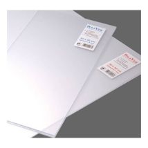 Vidrio sintético transparente 5 x 100 cm x 200 cm x 5 mm – Placas de poliestireno – Carteles para obras