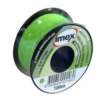 Imex - X10 Green 100m Stringline High Vis Fluorescent 8 Strand Braided Nylon