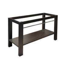 Meuble Sous Vasque À Encastrer 120 Cm – Bois Wengé – Hauteur 86 Cm Pour Personnes De Petite Taille – Installation Simple En Kit – Cedam