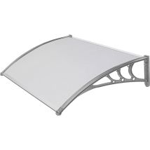 Abri À Voitures En Abs D. 100 L. 150 Support Gris Et Couvercle En Polycarbonate