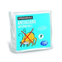 Sweet Night Noemie Protège-oreiller Impermeabile 100% Cotone Antiacaro Poliuretano Cotone Bianco 65 x 65 cm
