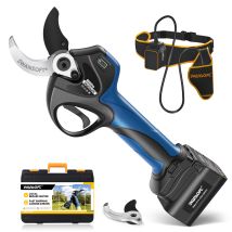 40mm Tijeras De Poda Eléctricas Con Cable De Extensión, Tijeras De Podar Batería Con 21v 4ah/4ah, Tijeras Progresivas Profesionales Para Huerto 