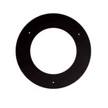 Smalbo - Rosace En Acier Aluminise' Noir 8 Cm E'Paisseur 1,2 Mm Pour Poeles A' Usage Inte'rieur